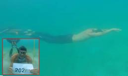 Người đàn ông nín thở gần 3 phút, lặn 202m dưới nước chỉ trong một lần lấy hơi