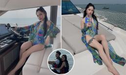 Bạch Lan Phương diện bikini bốc lửa khi đi chơi trên du thuyền cùng Huỳnh Anh