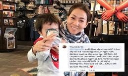Thu Minh tiết lộ nghiện con đến mức mang cả bỉm dơ theo người, đáp trả cực gắt khi bị nói 'thấy gớm' 