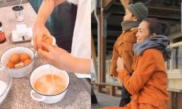 Dạy con khéo như Hà Tăng, quý tử đầu lòng mới 4 tuổi đã vào bếp làm bánh cực chuyên nghiệp