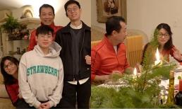 Danh hài Vân Sơn hạnh phúc đón Giáng sinh cùng bà xã và hai con trai tại xứ sở cờ hoa