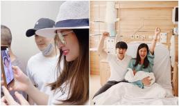 Vợ chồng Đông Nhi - Ông Cao Thắng lén lút trốn con gái yêu đi đón giao thừa