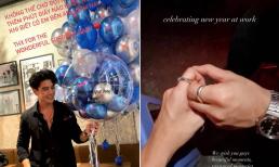 'Bạn trai tin đồn' của Ngô Thanh Vân đeo nhẫn đôi hạnh phúc vì được đón năm mới bên người yêu