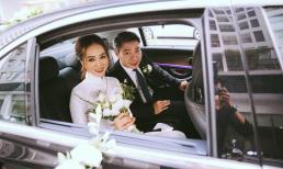 Nghệ sĩ Công Lý xuất hiện bảnh bao bên cô dâu Ngọc Hà trong đám hỏi