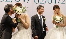 Đám cưới nghệ sĩ Công Lý: Chú rể trao nhẫn cưới, ngượng ngùng hôn cô dâu