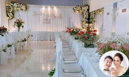 Không gian tông trắng của đám hỏi nghệ sĩ Công Lý và Ngọc Hà