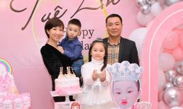 Lều Phương Anh tổ chức sinh nhật hoành tráng cho con gái, hiếm hoi hé lộ dung mạo bố của hai nhóc tỳ