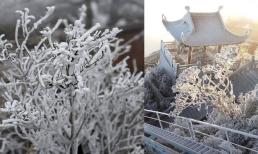 Toàn bộ miền Bắc chìm trong giá rét, Fansipan, Phia Oắc, Mẫu Sơn xuất hiện băng giá