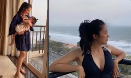 Lê Phương tự tin diện bikini khoe dáng nóng bỏng, nhắn nhủ con gái: 'Mẹ vẫn còn trẻ, mẹ cũng muốn đi chơi'