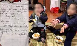 2 đứa bé bị bỏ rơi trên bờ đê ở Hà Nội giữa trời giá lạnh cùng lời nhắn 'bố mẹ nó đều chết rồi'