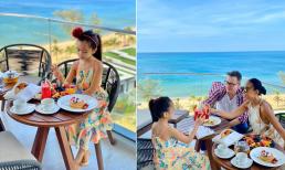 Gia đình Đoan Trang đi du lịch Phú Quốc, nhan sắc của con gái khiến dân tình 'lụi tim'