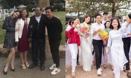 Hiếm hoi mới thấy Trường Giang cùng bố mẹ vợ đi chơi tại quê nhà Đắk Lắk