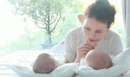 Mẹ Hà Hồ khoe góc ảnh cực yêu của cặp song sinh