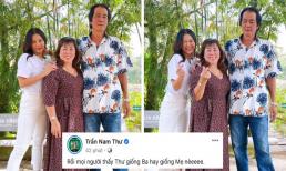 Nam Thư khoe ảnh gia đình, fan trêu ngay: 'Phải Thư cao giống ba là đi làm người mẫu được rồi'