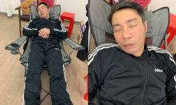 Hé lộ hậu trường Táo Quân, hình ảnh NSND Công Lý lộ rõ vẻ ngoài mệt mỏi sau 15 tiếng 'chầu' liên tục