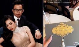 Hé lộ thiệp mời 'xinh lung linh' và thời gian tổ chức đám cưới của Á hậu Thúy An ở TP.HCM