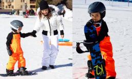 Mới hơn 4 tuổi nhưng con trai Đan Trường và bà xã đại gia đã có sở thích với bộ môn thể thao tốn kém này