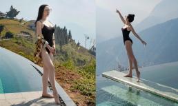 Hoa hậu Giáng My gây sốt khi diện bikini khoe thân hình nóng bỏng giữa tiết trời 10 độ C