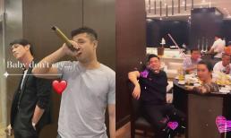 Thúy Ngân bị Nhã Phương làm lộ khoảnh khắc nhìn say sưa Trương Thế Vinh hát trong hội ngộ cùng bạn bè