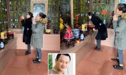 Trang Trần, Minh Cúc đến thăm nơi thờ cố NSND Anh Tú