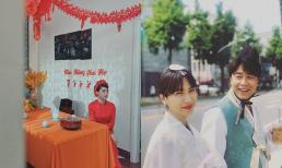 Lộ ảnh Hòa Minzy mặc áo dài đỏ, fan tưởng làm đám cưới nhưng hóa ra là thế này