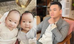 Cuối cùng Khắc Việt cũng chịu khoe ảnh cận mặt cặp song sinh: Vợ và đồng nghệp đều thốt lên điểm này