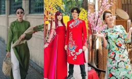Sao Việt rộn ràng diện áo dài đón Tết Tân Sửu 2021