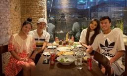 Thủ môn Bùi Tiến Dũng đưa bạn gái đi ăn cùng vợ chồng chơi siêu xe khét tiếng, úp mở đã có 'tin vui'?