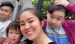 Lê Phương cùng chồng trẻ Trung Kiên đưa đưa các con về quê đón Tết