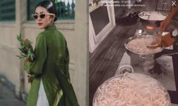 Hà Tăng tất bật làm mứt dừa chuẩn bị đón Tết, đảm đang thế này không khen sao được!