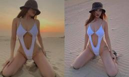 Sĩ Thanh diện bikini khoe vòng một căng tròn khiến ai nhìn cũng say đắm