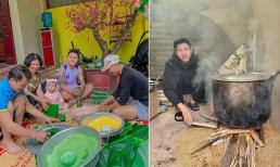 Hội cầu thủ, hot girl, 'rich kid' nô nức khoe ảnh gói bánh chưng, quây quần bên gia đình ngày 28 Tết 