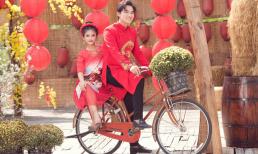 Model nhí Katherine Minh Vy cùng Hà Trí Quang “chở Tết” đến mọi nhà