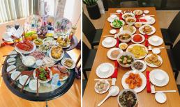 Hội 'mẹ đảm' khoe mâm cỗ cúng Tất niên hấp dẫn, đẹp mắt