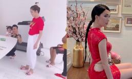 Ngọc Trinh gây sốt khi 'lên đồ' trong ngày mùng 1 Tết: Khoảnh khắc đối lập khi 'có bố và không có bố' khác hẳn 180 độ