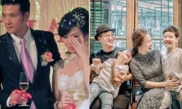 MC Đan Lê và Khải Anh kỷ niệm 10 năm ngày cưới, đạo diễn Khải Hưng chỉ nhắn một câu khiến con trai 'gật gù' đồng tình 