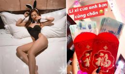 Hồng Quế đăng ảnh gợi cảm, khoe tiền lì xì cực khủng từ 'bạn cùng chăn'