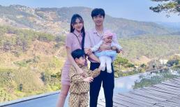 Thu Thủy và chồng trẻ tự lái xe 8 tiếng đưa con về Đà Lạt đoàn tụ với nhà nội