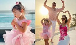 Siêu mẫu Hà Anh đi du lịch cùng gia đình, con gái Myla chiếm trọn spotlight vì quá đáng yêu