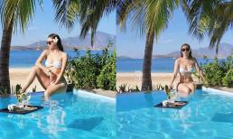 Hiếm hoi lắm, MC Minh Hà mới diện bikini 'đốt mắt' fans vì body gợi cảm