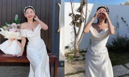 Kỷ niệm ngày cưới như Tóc Tiên: Không chụp hình cùng ông xã, đến nơi đặc biệt diện lại váy cưới khoe nhan sắc ngày càng thăng hạng 