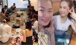 Sướng như Ngọc Trinh, giúp việc nấu toàn món ăn ngon chiêu đãi 'chủ tịch' còn tuyên bố: 'Chị Trinh thèm gì em nấu đó'