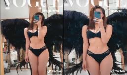 Ngọc Trinh lại khoe body mướt mắt trong bộ cánh thiên thần Victoria’s Secret