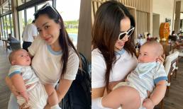 Âu yếm cặp song sinh nhà Dương Khắc Linh, Chi Pu nhận được lời nhắn nhủ từ nam nhạc sĩ: 'Làm luôn một đứa'