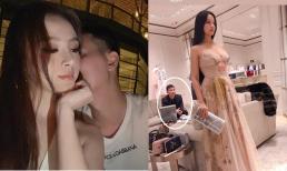 Huyền Baby vô tình để lộ khoảnh khắc chồng đại gia kiên nhẫn chờ mình shopping