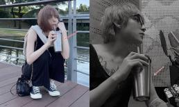 Sau nghi vấn 'gương vỡ lại lành', Thiều Bảo Trâm bị soi mặc đồ đôi và dùng bình nước giống Sơn Tùng