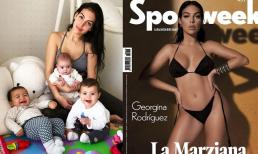 Bạn gái Ronaldo chăm 4 con không quên giữ dáng, lên bìa tạp chí còn nóng bỏng thế này hỏi sao CR7 không 'say như điếu đổ'