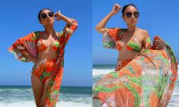 Đi du lịch cùng gia đình, Đoan Trang tự tin khoe làn da bánh mật khi diện bikini 