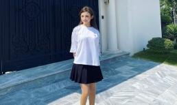 Huyền Baby khoe ảnh chụp trước biệt thự nhưng hội bạn chỉ chú ý vào nhan sắc và cách ăn mặc của hot mom