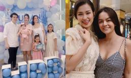 Đông Nhi - Ông Cao Thắng dự sinh nhật con gái Phạm Quỳnh Anh, nhan sắc của 2 bà mẹ đình đám gây chú ý